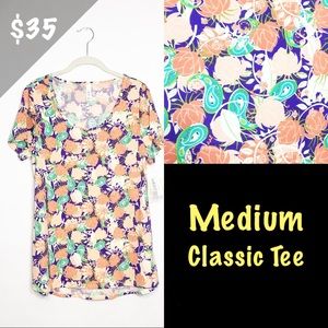 NWT LuLaRoe Medium Classic Tee Floral